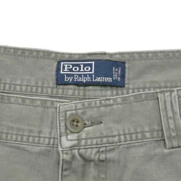 NEW Vintage Ralph Lauren Gellar Fatigue Cargo Shorts! 50 B Weathered Olive Green - Picture 3 of 4